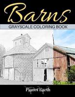 Barns Grayscale Coloring Book