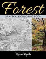 Forest Grayscale Coloring Book