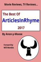 Movie Reviews, TV Reviews...The Best of ArticlesInRhyme 2017