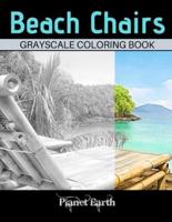Beach Chairs Grayscale Coloring Book