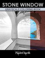 Stone Window Grayscale Coloring Book