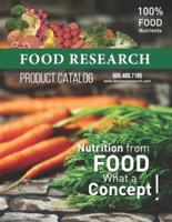 FOOD RESEARCH Product Catalog