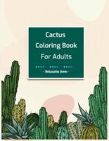 Cactus Coloring Book for Adults