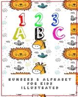 123 ABC Numbers and Alphabets for Kids Illustrated