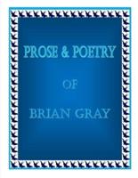 Prose & Poetry Of Brian Gray