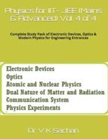 Physics   for IIT- JEE (Mains & Advanced)  Vol. 4 of 4: Complete Study Pack of Electronic Devices, Optics &  Modern Physics for Engineering Entrances