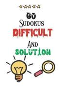 60 Sudokus Difficult And Solution