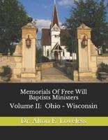 Memorials Of Free Will Baptists Ministers