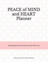 Peace of Mind and Heart Planner
