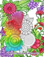 Wonderful Flowers Coloring Book for Adults