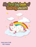 My First Big Book of Coloring Unicorn 2-8