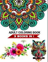 3 Books in 1 Adult Coloring Book