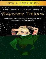 Awesome Tattoos - Adult Coloring Book