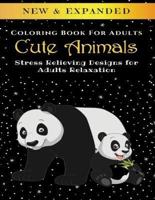 Cute Animals - Adult Coloring Book