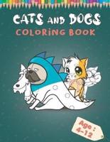 Cats and Dogs Coloring Book