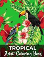 Tropical Adult Coloring Book