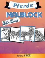 Anti-Stress Malblock - Pferde