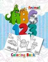 Animal ABC Coloring Book