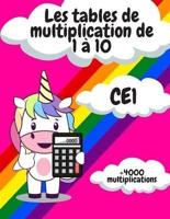 Les Tables De Multiplication De 1 À 10 - CE1