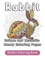 Rabbit Adults Coloring Book