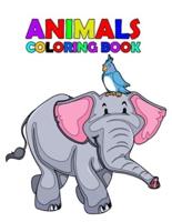 Animals Coloring Book: Coloring book For Kids Aged 3-8 - Fun Activities for Kids