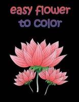 Easy Flower to Color