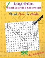 Large Print Word Search & Crossword Puzzle Books for Adults (New Activity Book)