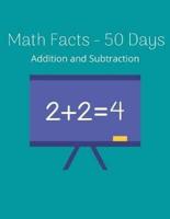 Math Facts - 50 Days