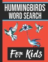 Hummingbirds Word Search for Kids