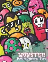 Monster Doodle Coloring Book