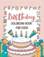 Birthday Coloring Book For Kids