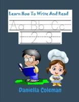 Learn How To Write And Read Aa Bb Cc,1 2 3.