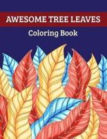 Awesome Tree Leaves Coloring Book