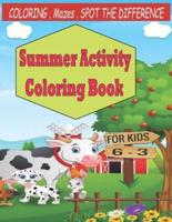 Summer Activity Coloring Book