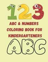 ABC & NUMBERS Coloring Book for Kindergarteners