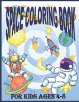 Space Coloring Book for Kids Ages 4 - 8