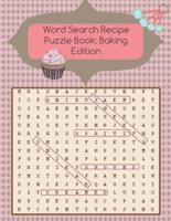 Word Search Recipe Puzzle Book