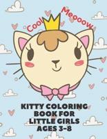 Kitty Coloring Book For Little Girls Ages 3-8