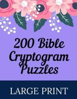 200 Bible Cryptogram Puzzles Large Print
