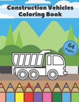 Construction Vehicles Coloring Book.