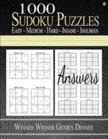 1000 Sudoku Puzzles Easy - Hard - Medium - Insane - Inhuman