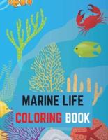 Marine Life Coloring Book