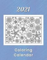 2021 Coloring Calendar