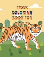 Tiger Coloring Book for Adults