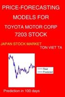 Price-Forecasting Models for Toyota Motor Corp 7203 Stock