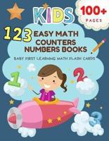 123 Easy Math Counters Numbers Books Baby First Learning Math Flash Cards