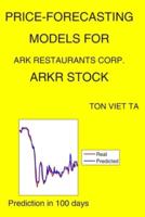 Price-Forecasting Models for Ark Restaurants Corp. ARKR Stock