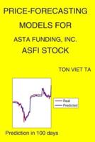Price-Forecasting Models for Asta Funding, Inc. ASFI Stock