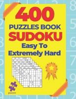 400 Puzzle Book Sudoku Easy To Extremely Hard