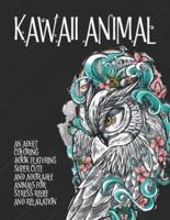 Kawaii Animal - An Adult Coloring Book Featuring Super Cute and Adorable Animals for Stress Relief and Relaxation